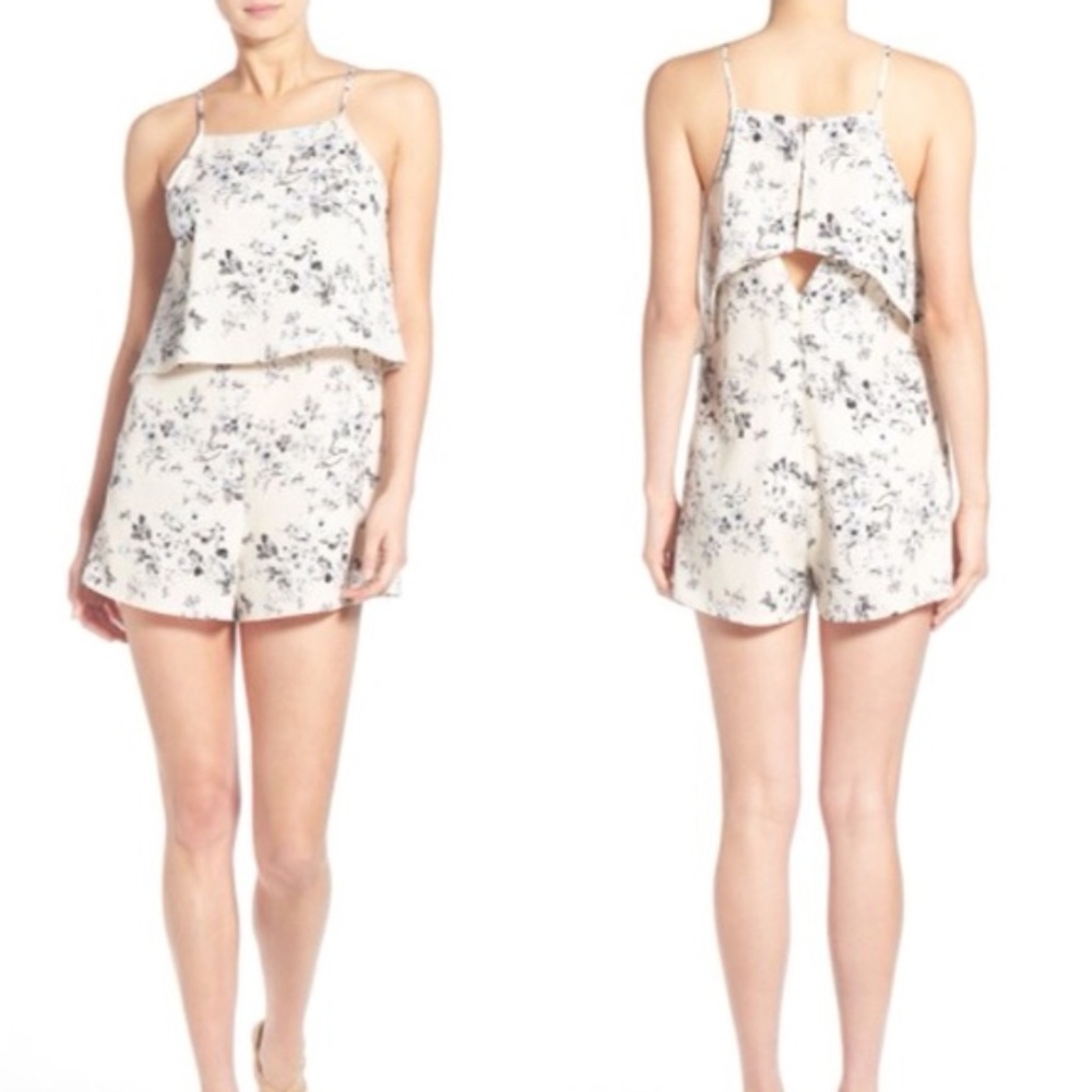 Lush Floral Popover Romper